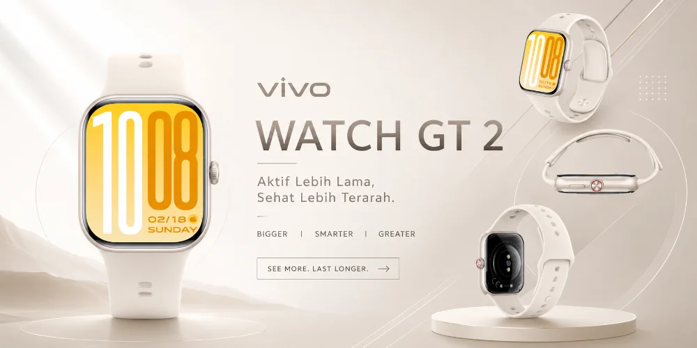 Vivo Watch GT 2 Warna Stellar White